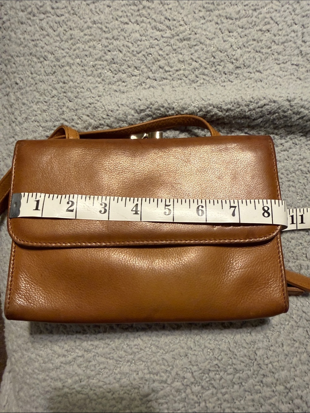 Fossil Brown Leather Crossbody Bag